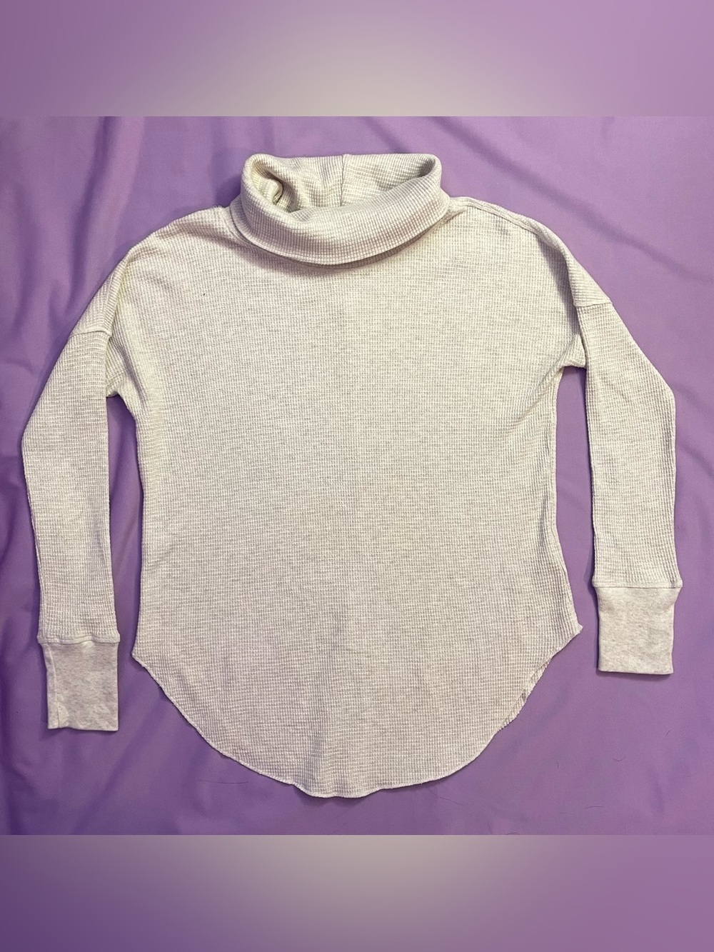 Aritzia (Barton) Cozy Waffle Knit slouchycowl and turtleneck top XD